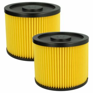 2x Cartucho Filtro Substituição Einhell 23.511.10, 2351110 para Aspirador Basic, Amarelo