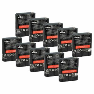 Bateria vhbw 10x para Motorola FRS-4002A, HKNN4002B, HKNN4002A - 1300 mAh 3.6 V NiMH