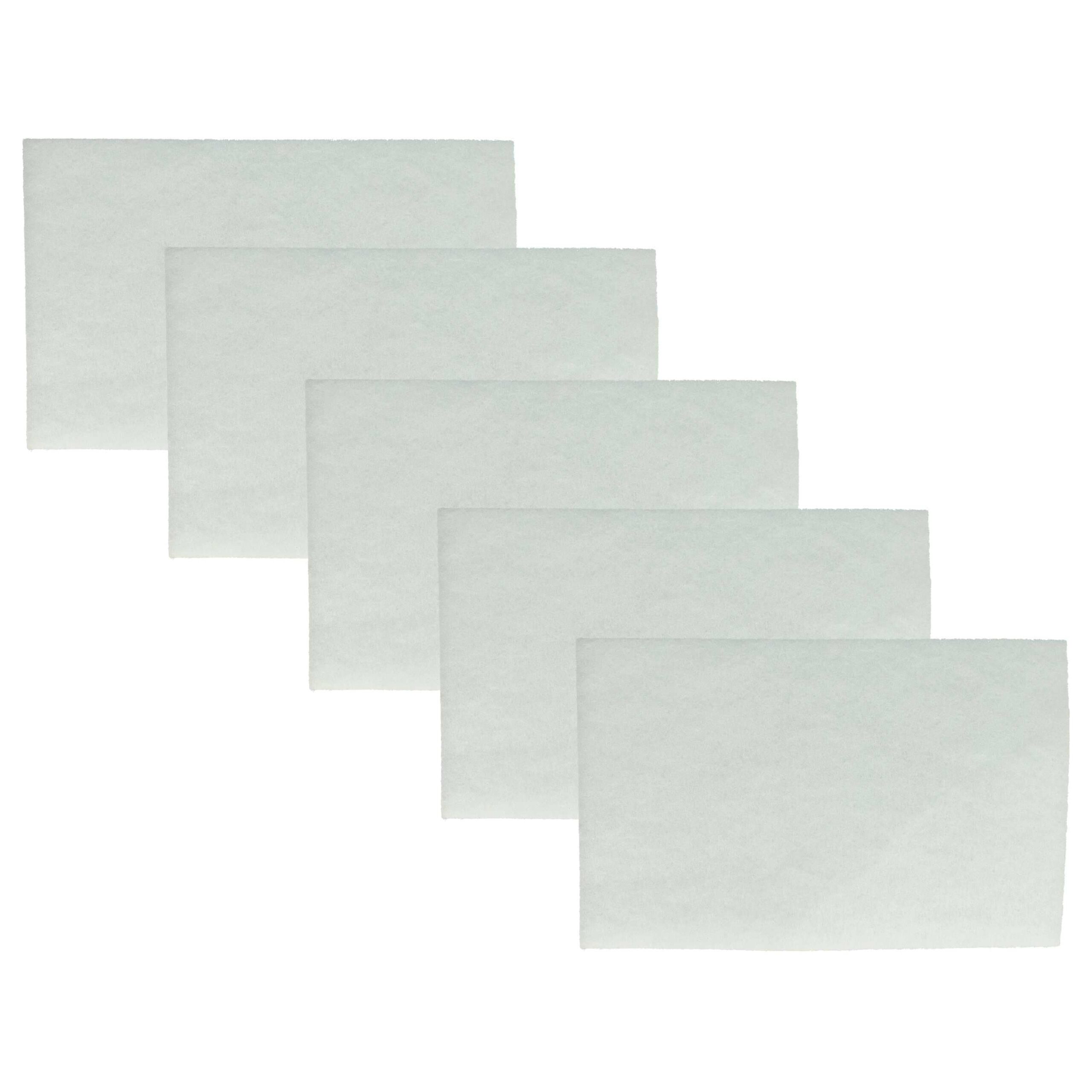 5x Filtros de Motor para Aspirador - Universal, Ajustável, 14.5 x 22 cm