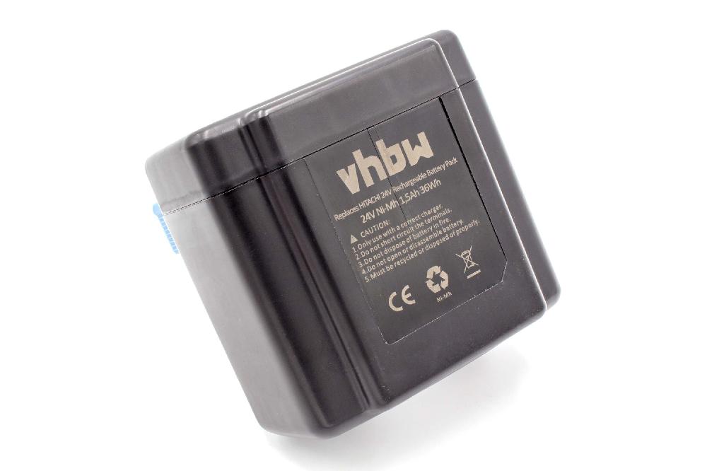 Bateria vhbw 24V 1500mAh NiMH para Hitachi EB2430HA, EB2420, 319-807, 319-805 - Image 2