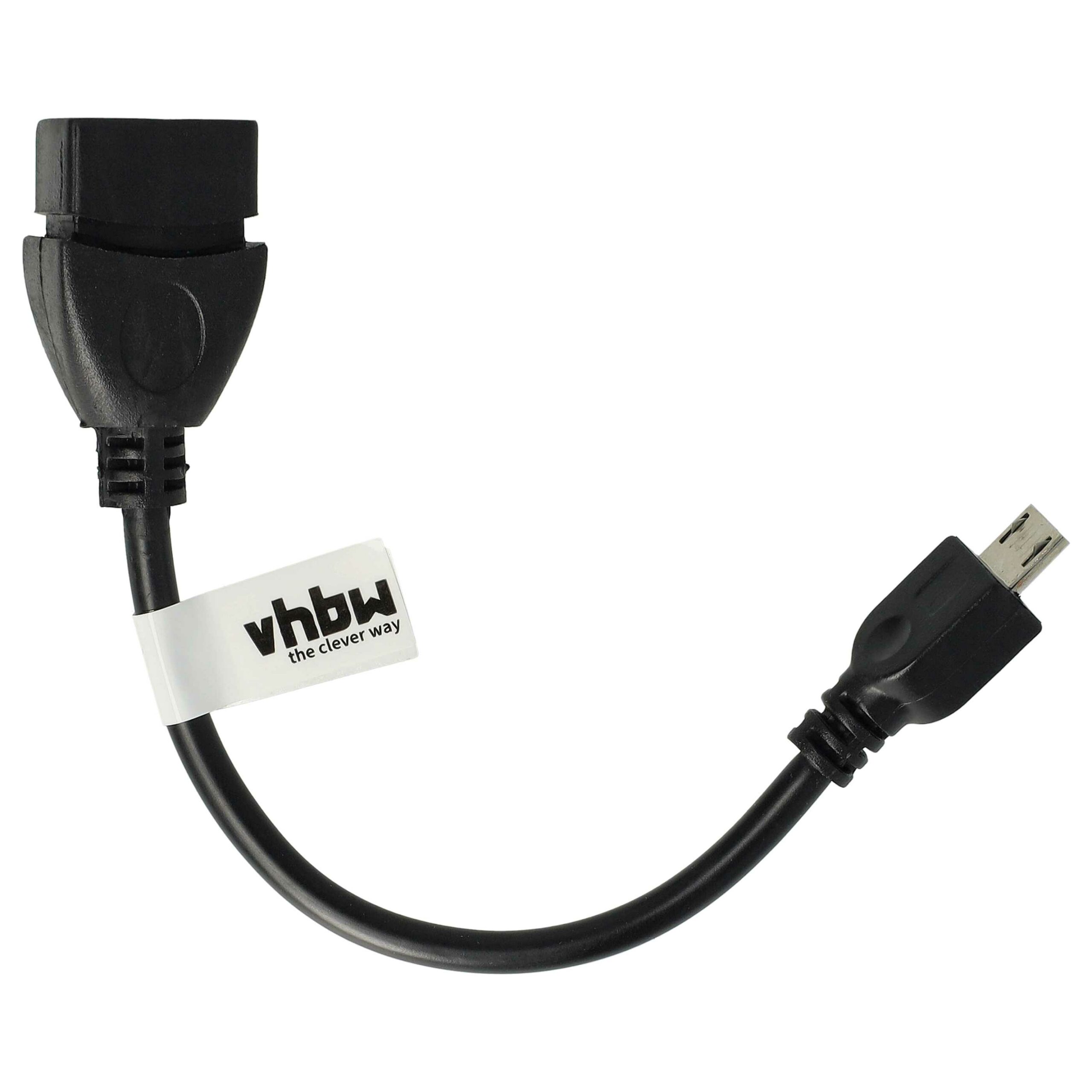 Adaptador OTG vhbw Micro-USB para USB (Fêmea) - Compatível com Nokia CA-157 e Sony-Ericsson - Image 3