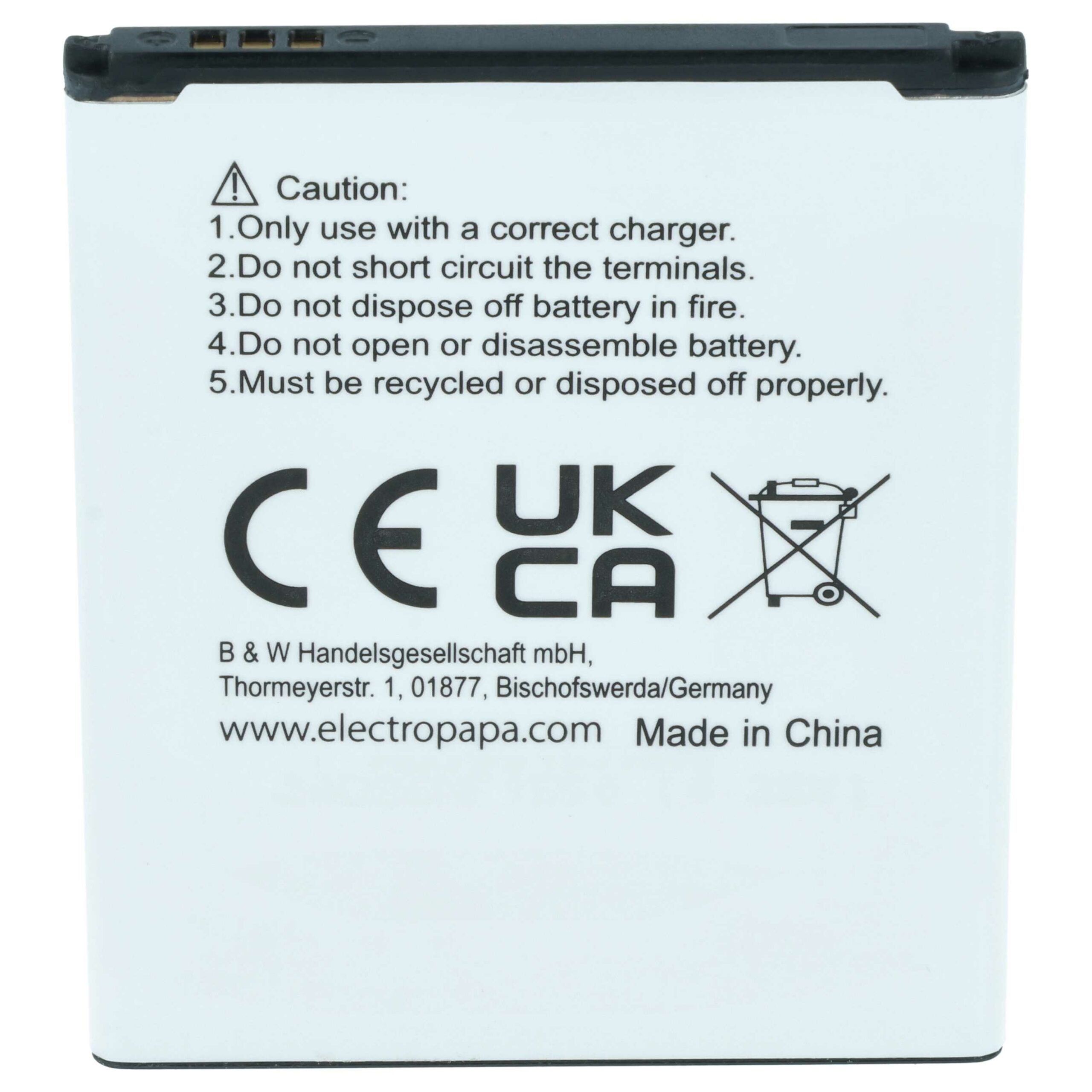 Bateria para Samsung B100, B100AE, EB-B100AE, GH43-03948B - 1500 mAh 3.7 V Li-Ion vhbw - Image 4
