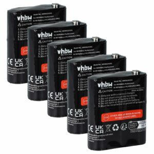 Bateria vhbw 1500 mAh 3.6V NiMH para Motorola - Pack 5x (substitui 4002A, 56315, FRS-009, AP-4002, AP-4002H, 1532, 53615)
