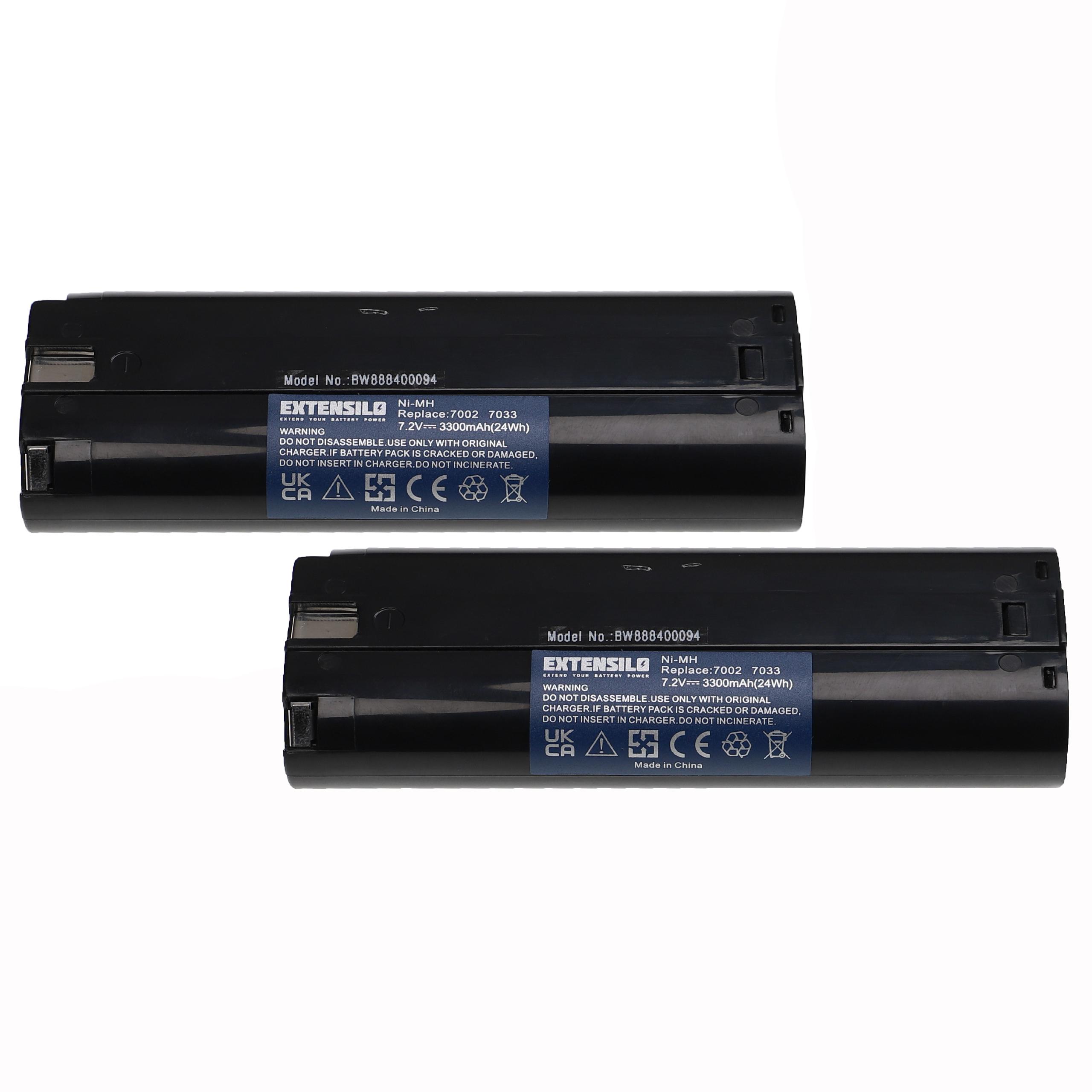 2x Bateria EXTENSILO 91011 para Einhell - 3300 mAh, 7.2 V, NiMH - Image 4