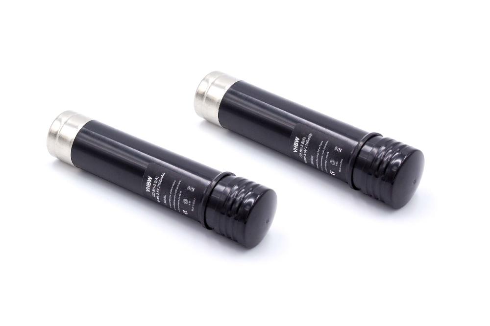 2x Bateria vhbw compatível com Black & Decker 151995-02, 1519950-3 - 2100 mAh, 3.6V, NiMH
