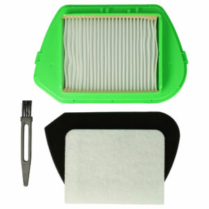 Conjunto de Filtro 4 Peças + Escova vhbw para Rowenta ZR005501, ZR005401 - Moulinex, Tefal e Rowenta
