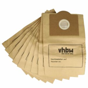 10x Sacos para Aspirador Menalux T035 compatível com Tefal - papel vhbw