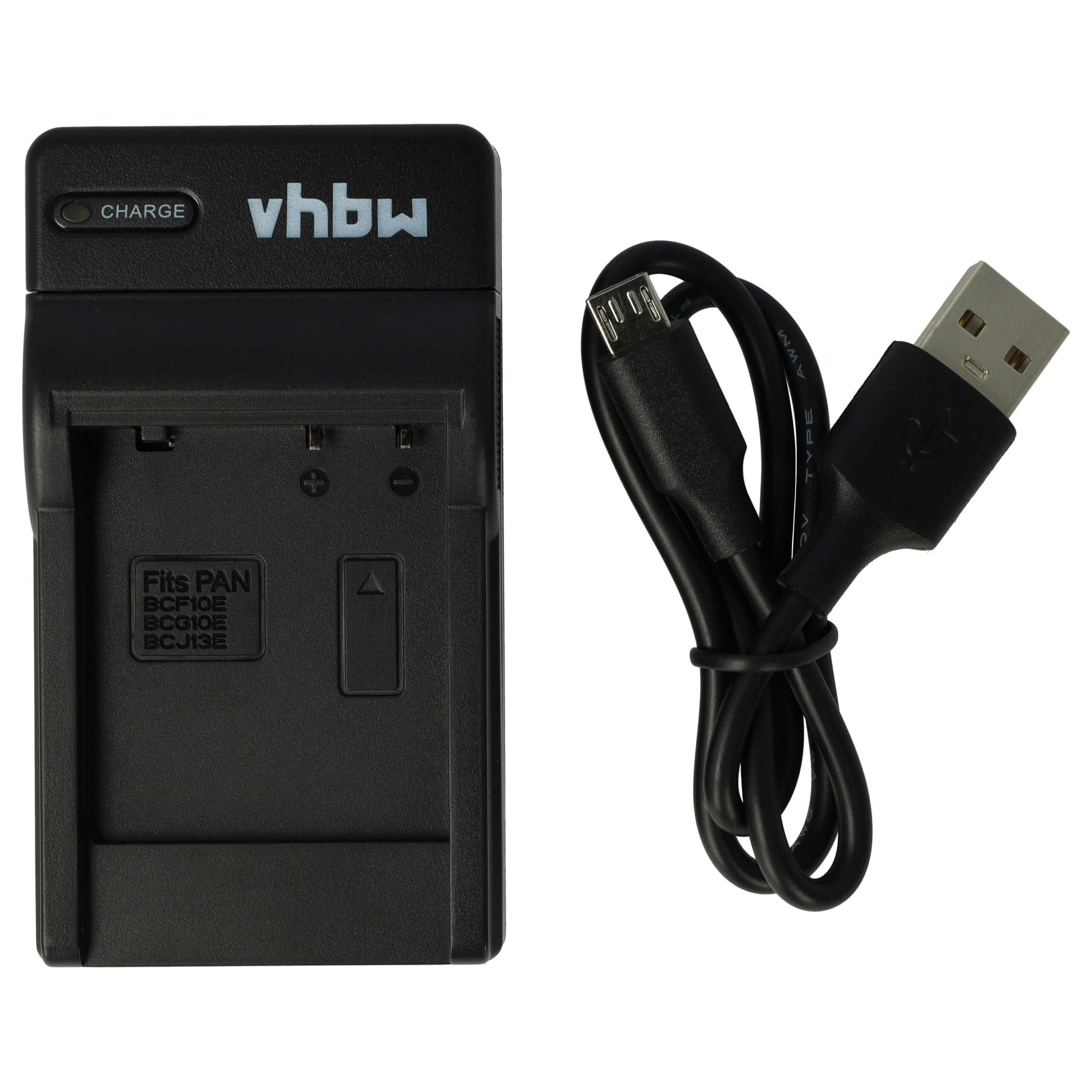 Carregador USB-C com Cabo para Leica, Panasonic Lumix e Câmaras Digitais - vhbw 0.5 A