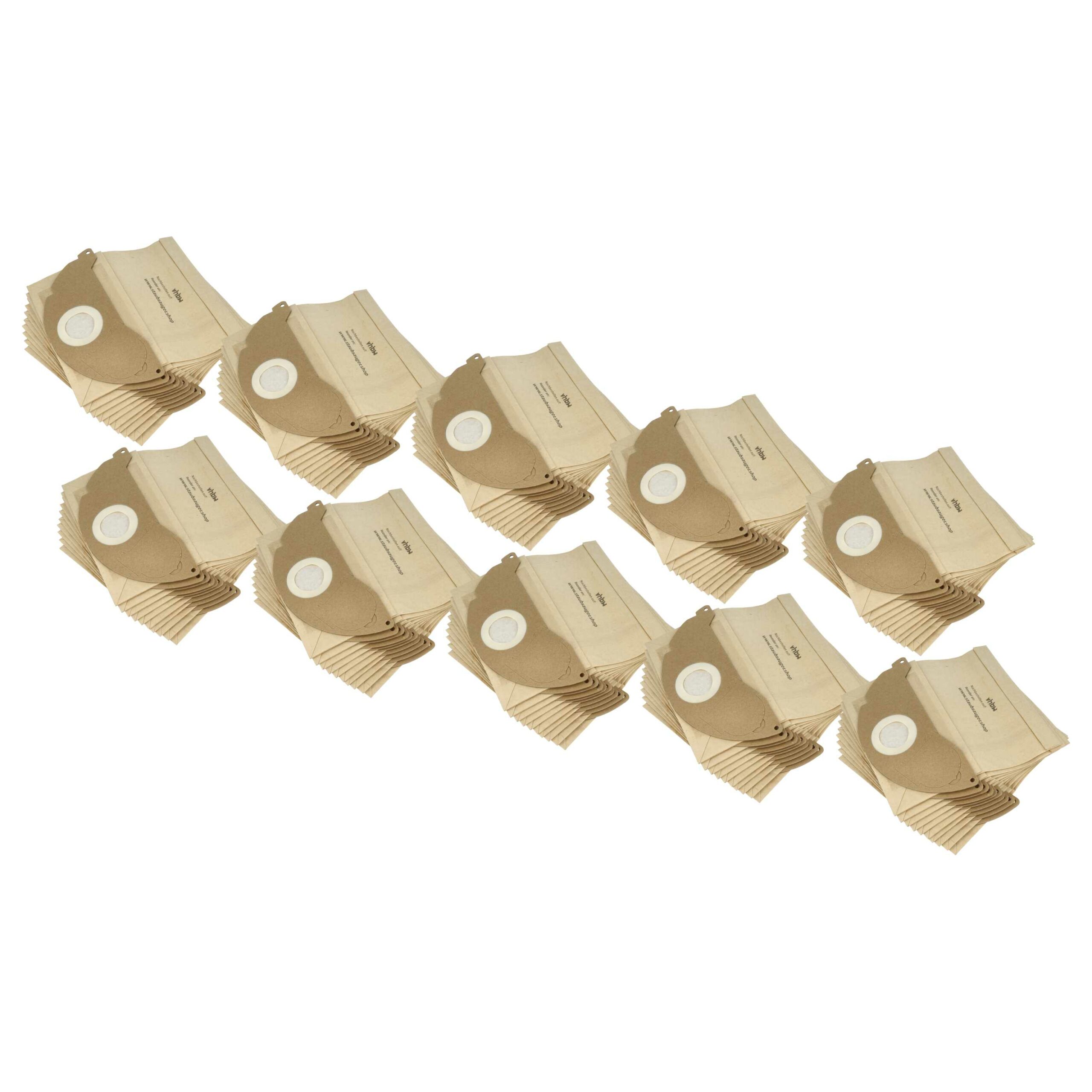 Pack 100x Sacos para Aspirador Kärcher 6.904-322, 6.904-322.0 - Papel vhbw