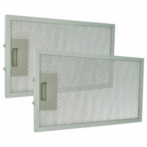 2x Filtro de Gordura Metal Longa Duração compatível com Klarstein 10032228
