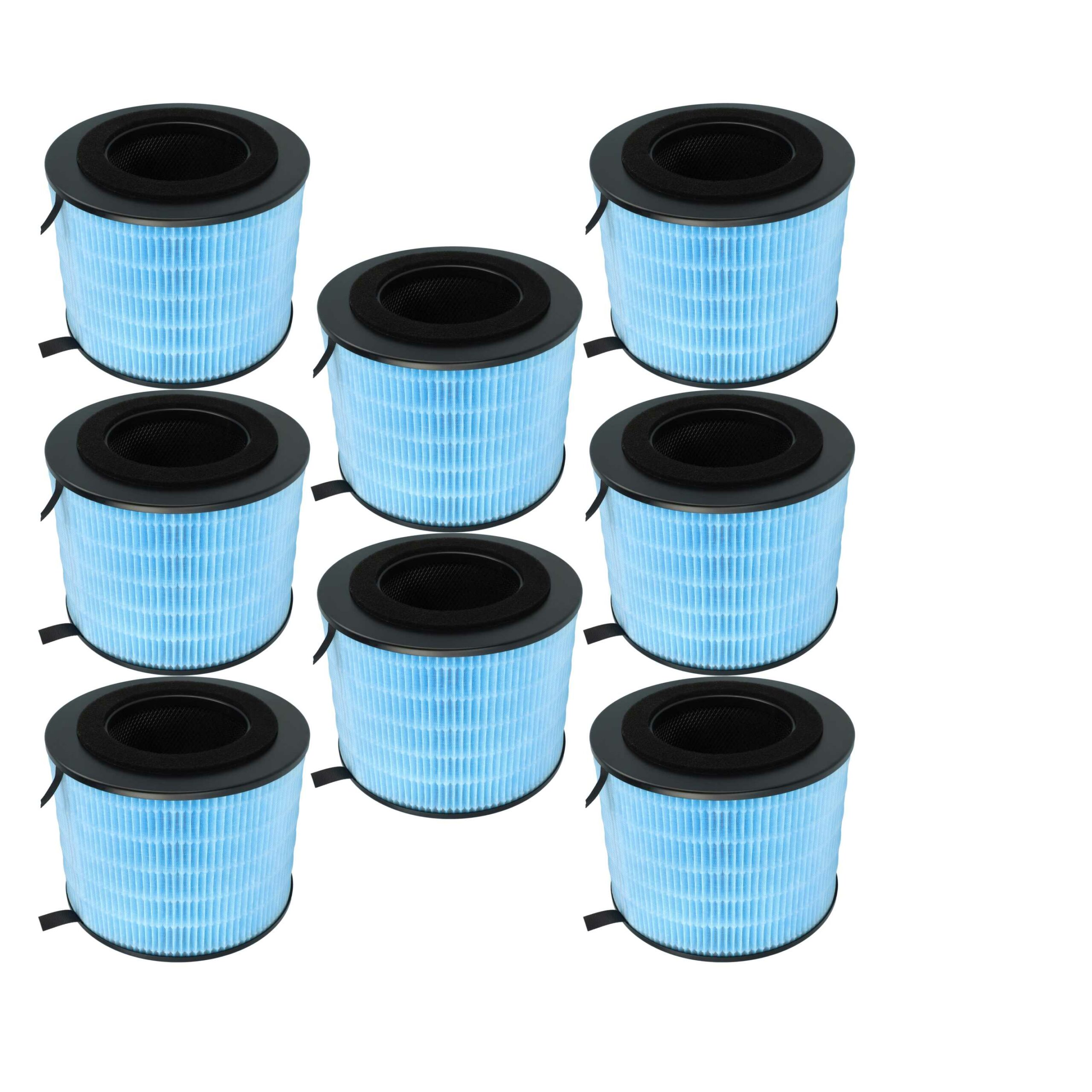 Pack 8 Filtros de Substituição para Purificador Philips FYM220/30 - Carvão Ativado + Filtro SPM