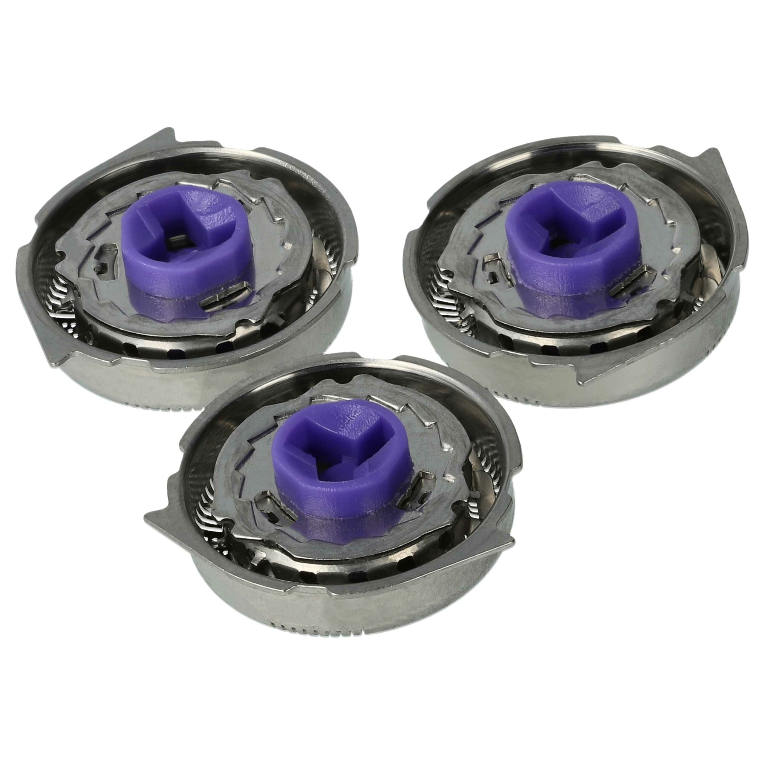 6x Cabeças de Corte para Philips HQ8, SH50 - Compatível com Barbeadores Elétricos Philips, Prata - Image 2
