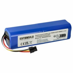 Bateria EXTENSILO para Dreame / Xiaomi STYTJ01ZHM, BRR-2P4S-5200S, P2008-4S2P-MMBK - 6400mAh, 14.4V, Li-Ion