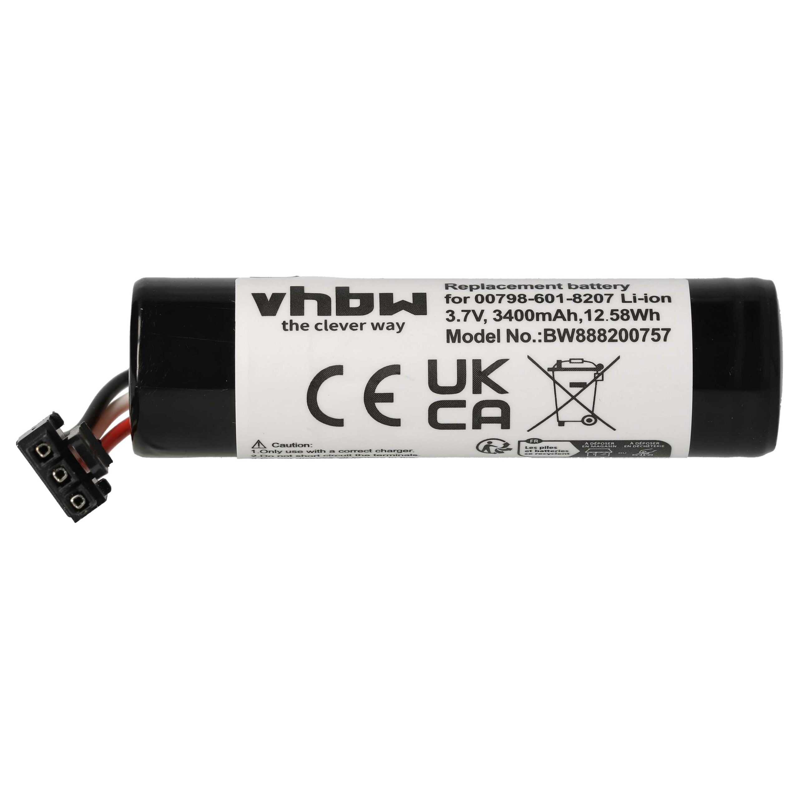 Bateria vhbw para Logitech UE Boom 2 - Li-Ion 3400 mAh compatível com 00798-601-8207 - Image 3