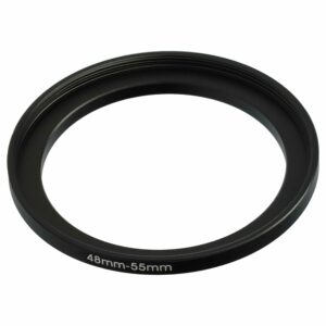 Anel Adaptador Step-Up vhbw 48 mm para 55 mm para Objetivas de Câmara Fotográfica