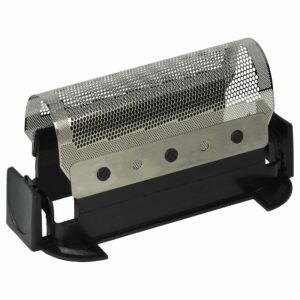 Lâmina de Barbear vhbw compatível com Braun 420, 422, 428 - com Moldura, Preto/Prata