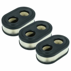 3x Filtro de Ar para Cortadores de Relva Briggs & Stratton 4247, 5432, 593260, 798339, 798452, 09P702, 5432K - vhbw