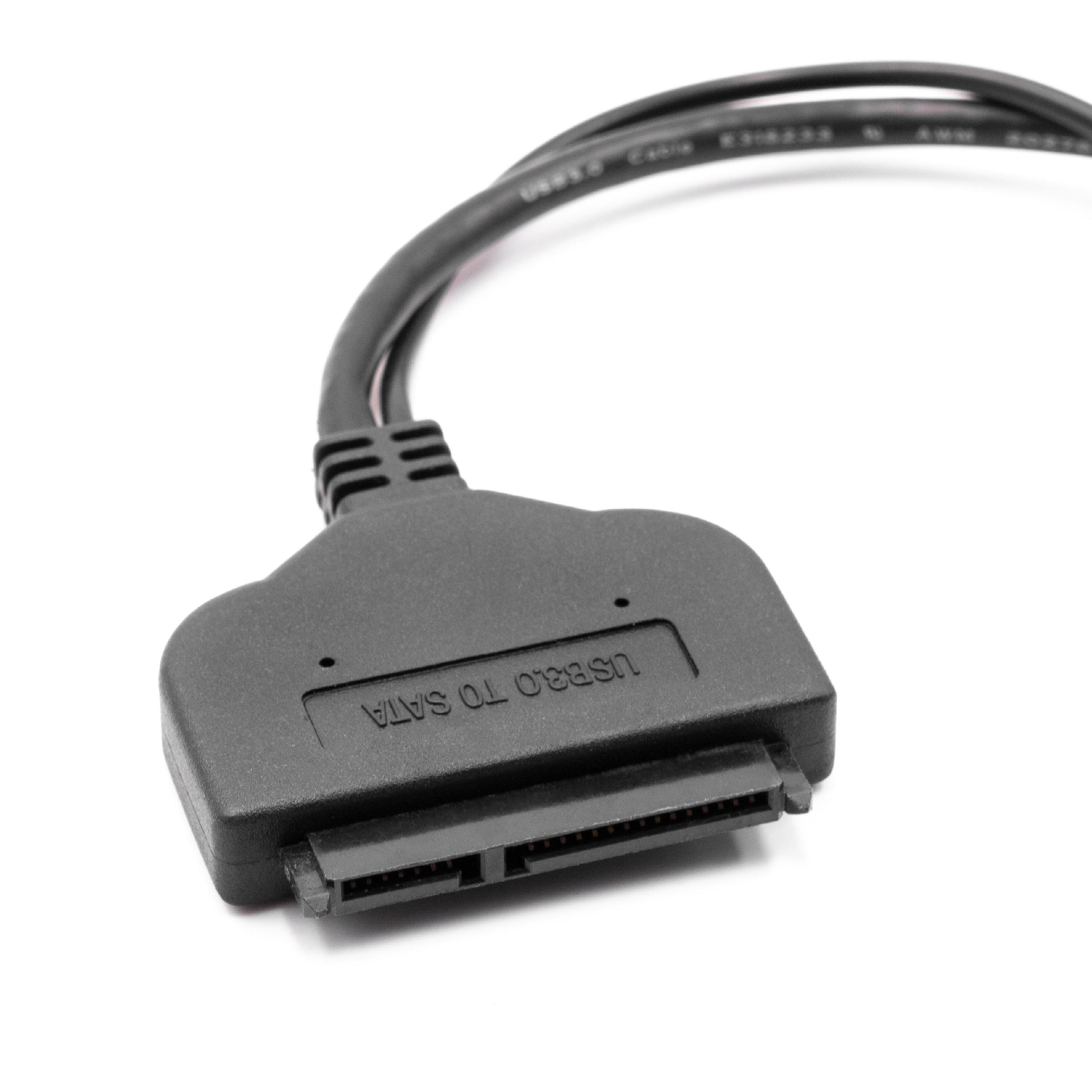Cabo SATA 3 para USB 2.0 e USB 3.0 para Disco Rígido Externo - 19,5 cm
