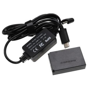 Fonte de Alimentação USB substitui Canon ACK-E12 para Câmara + Acoplador DC - 2 m, 8.4 V 3.0 A