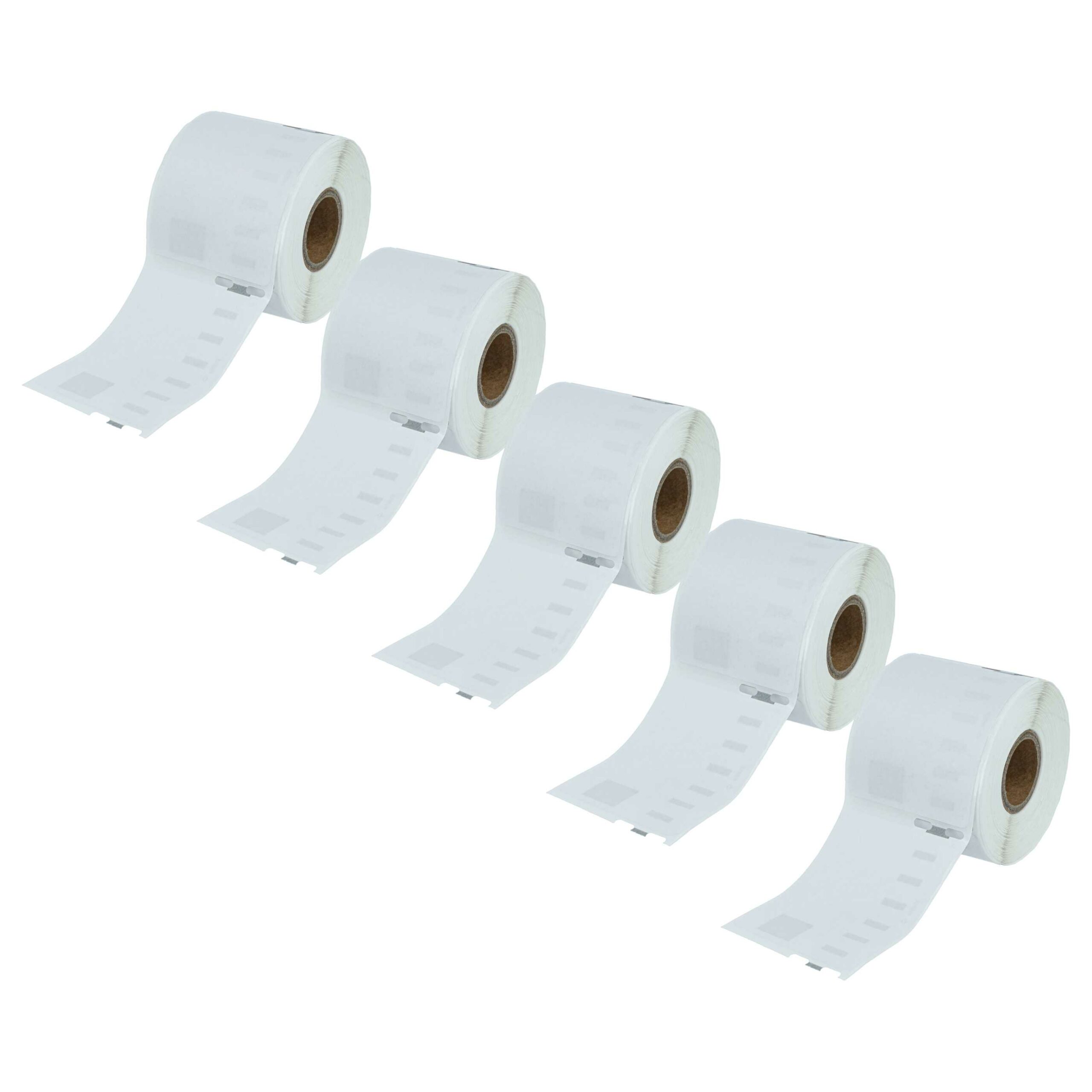Pack 5x Rolos de Etiquetas compatíveis com Dymo 99015 - 54 mm x 70 mm