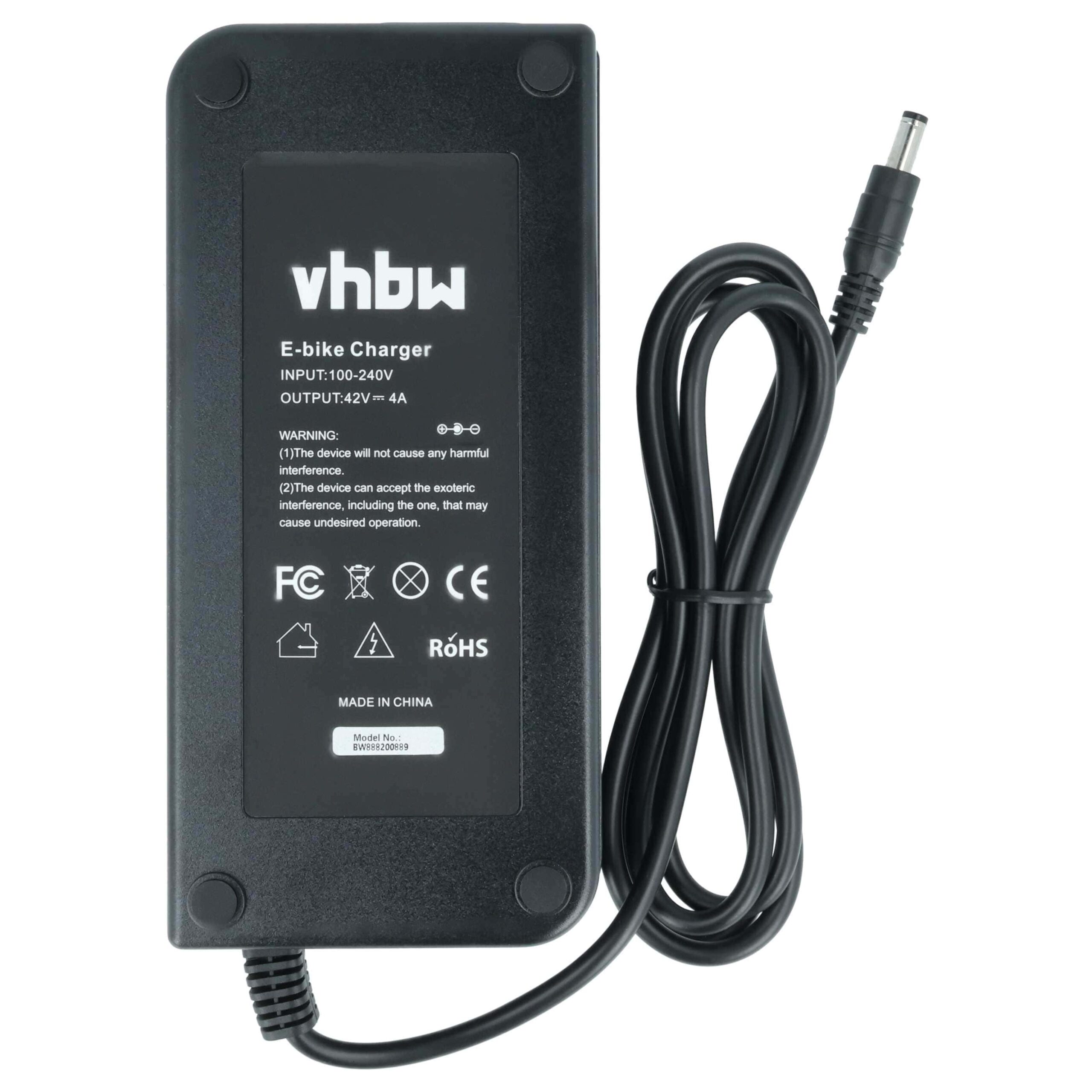 Carregador compatível vhbw para Prophete Alu Trecking E-Bike - Ficha redonda, 4,0 A - Image 3