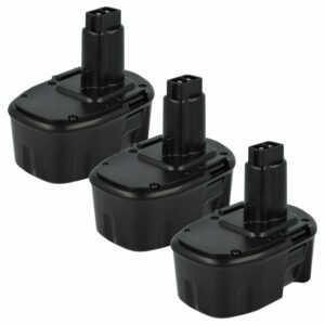 3x Bateria vhbw 14.4V 3000 mAh NiMH compatível com Dewalt DE9092, DE9091, DE9094, DC9091, DE9038