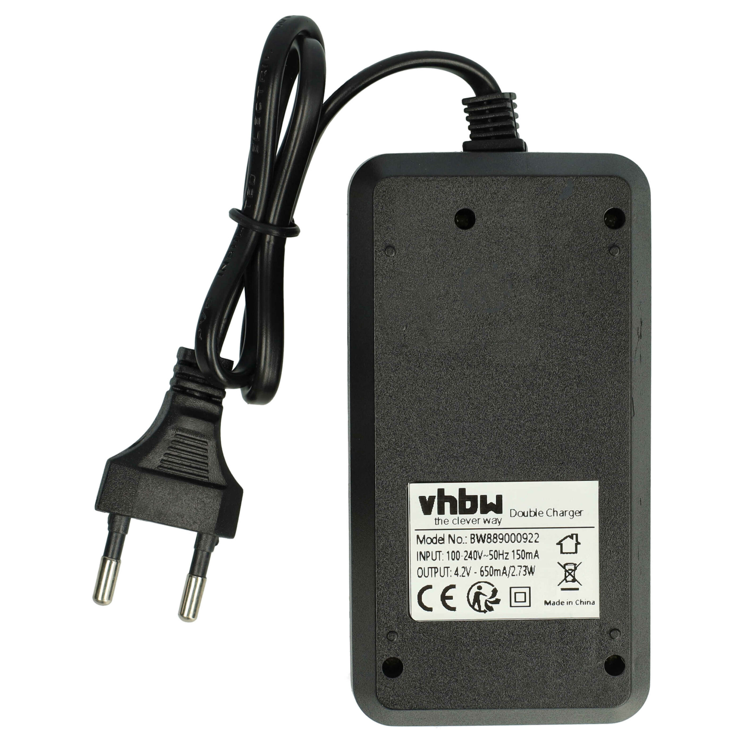 Carregador Duplo vhbw com 2x Bateria CR123A (700 mAh) - Compatível Gigaset, Sommer e outros - Image 2