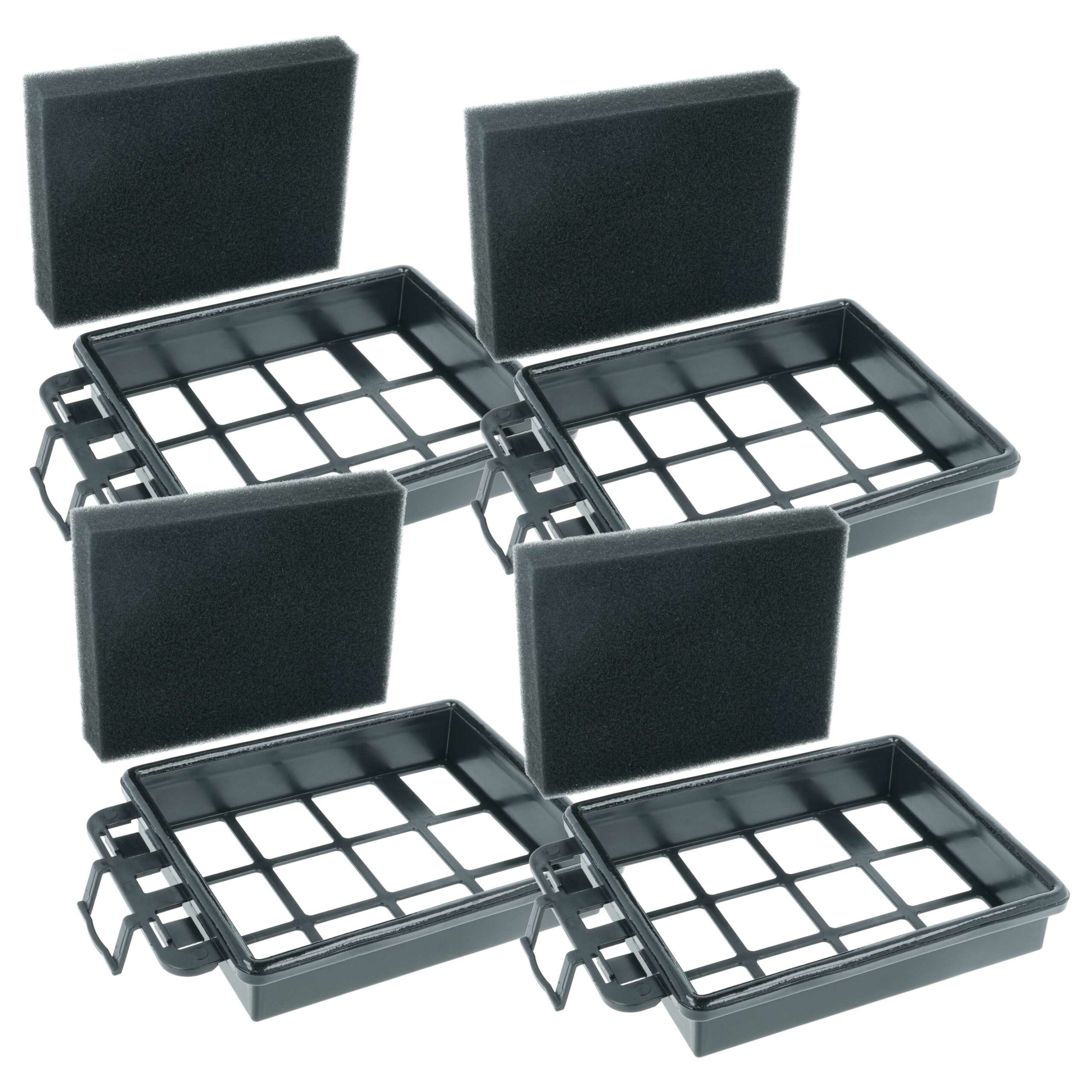 4x Filtro de Espuma Hanseatic 4379046385 para Aspirador Hanseatic - vhbw