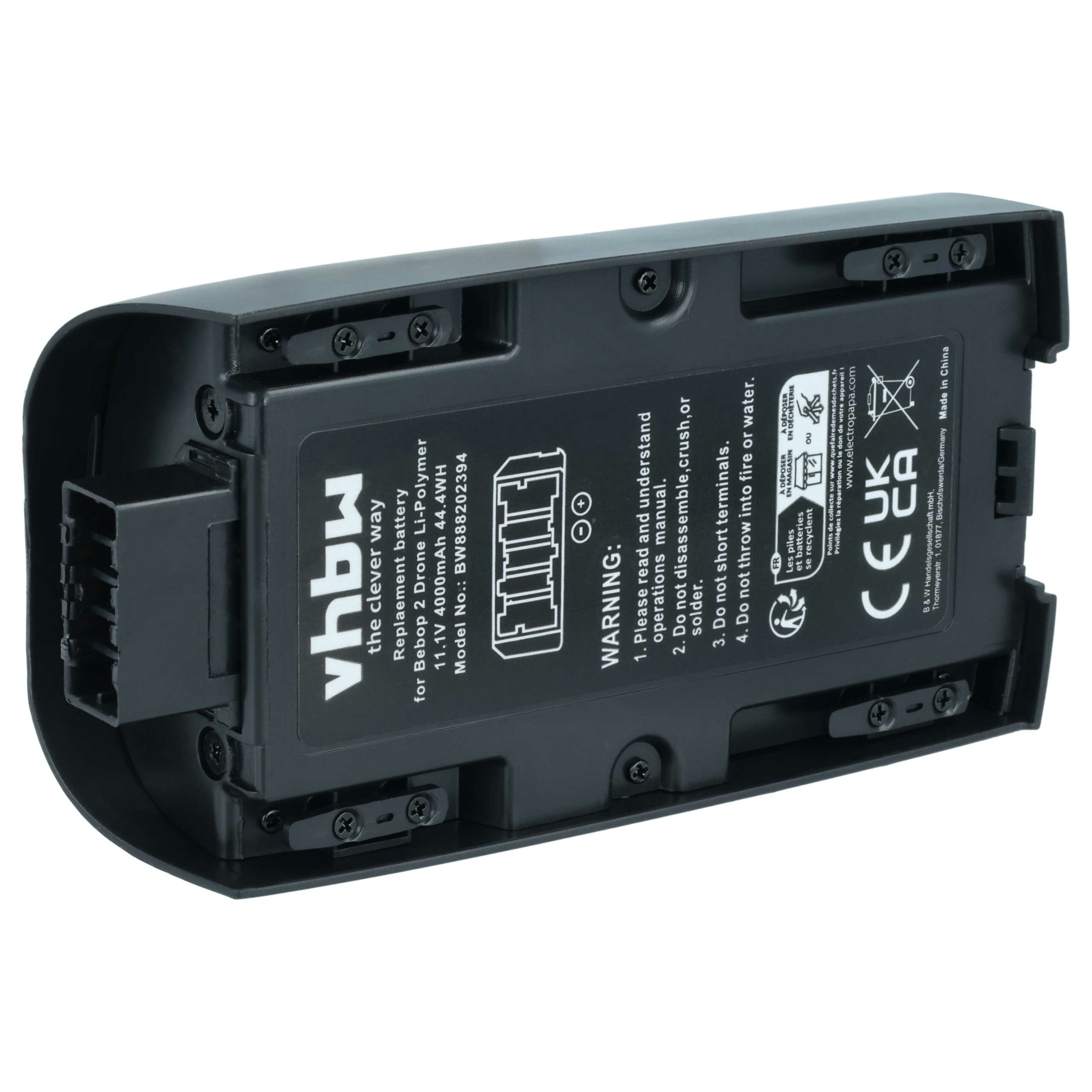 Bateria vhbw para Parrot 1416366, 1413006 - 4000 mAh 11.1 V Li-polímero