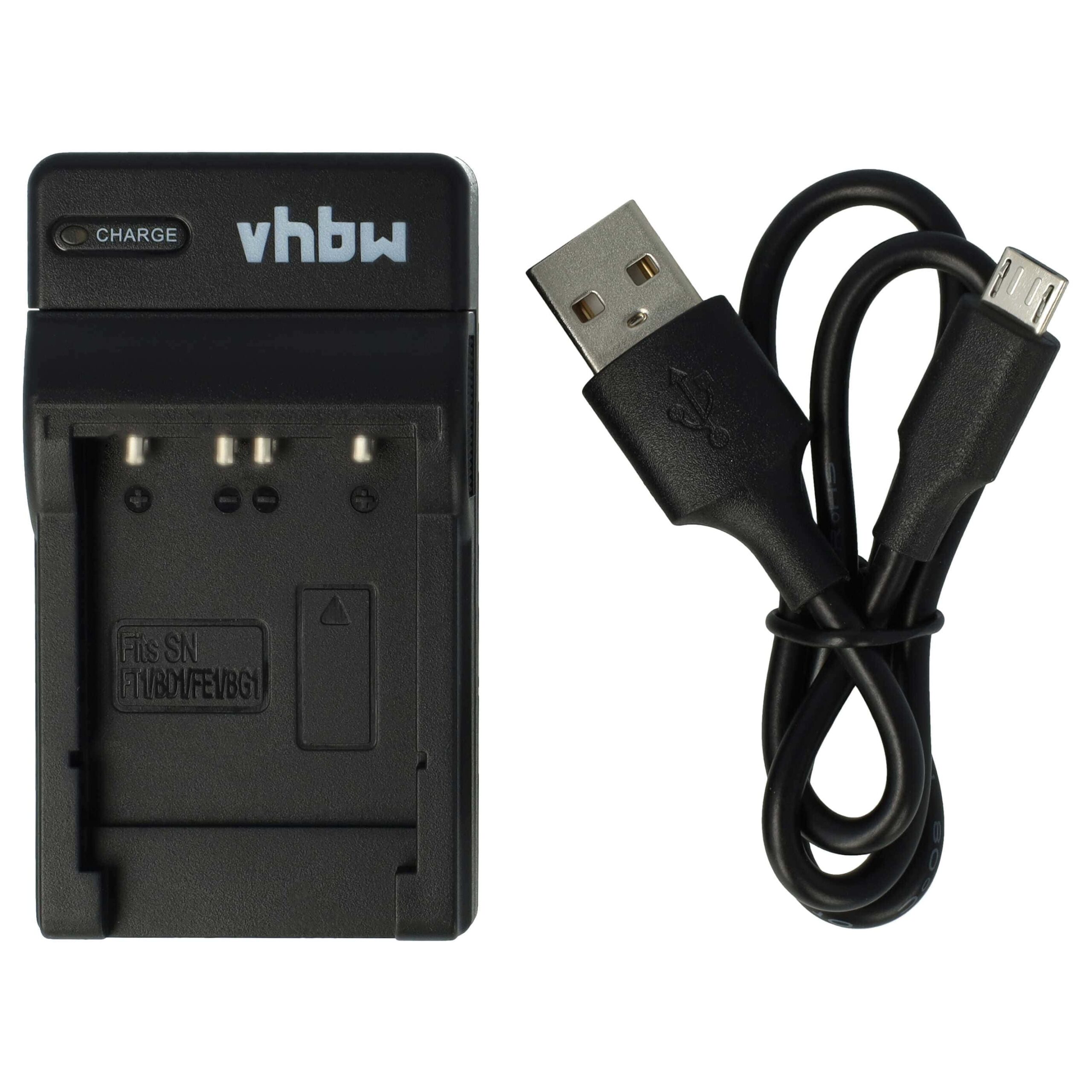 Carregador USB-C com Cabo para Sony Cybershot - vhbw 0.5 A