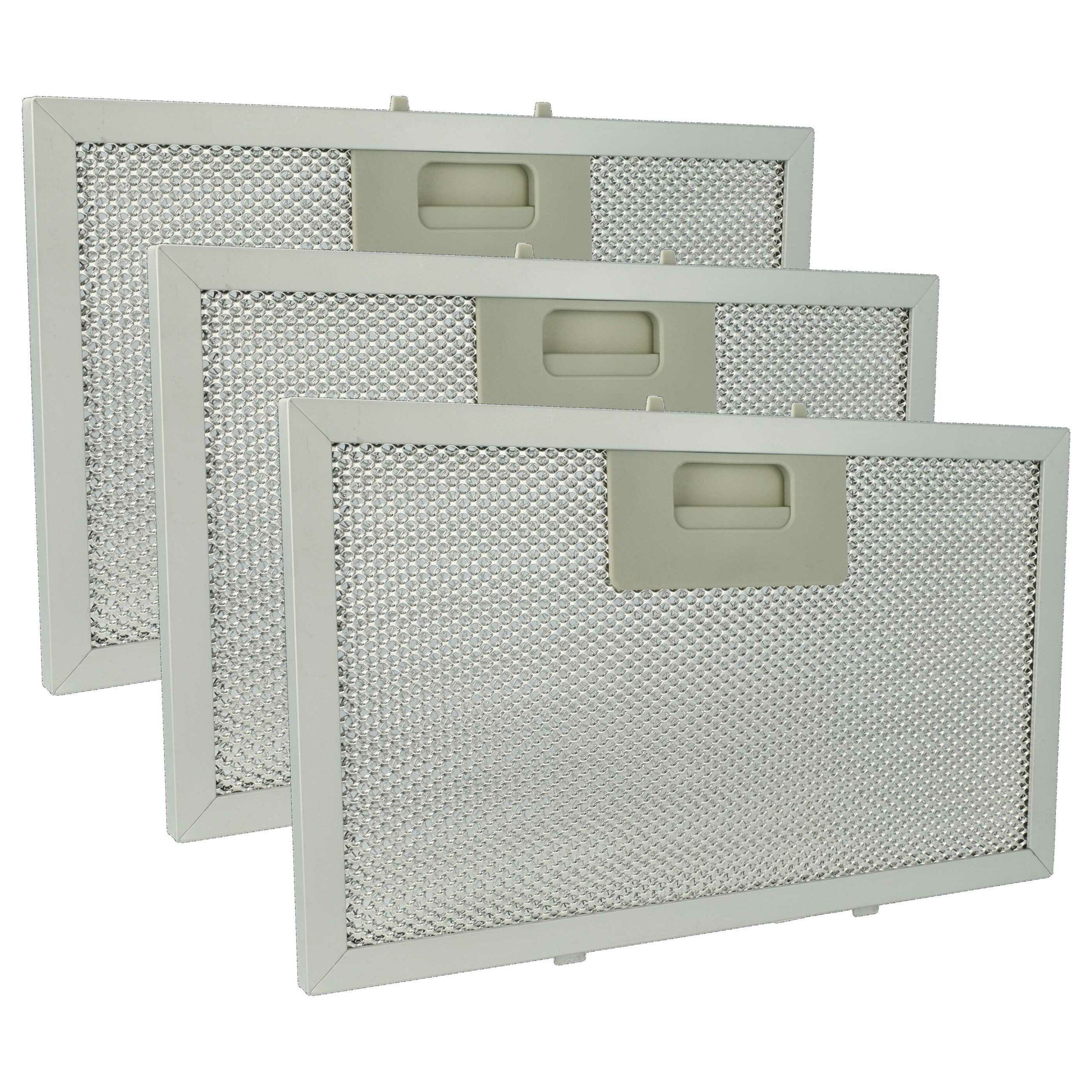 3x Filtro de Graxa Metálico Longa Duração vhbw para Coifa Klarstein 10034877