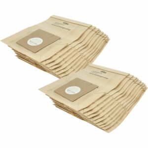 Pack de 20 Sacos para Aspirador Bosch (Tamanhos G, G XL, F, E) - vhbw Papel