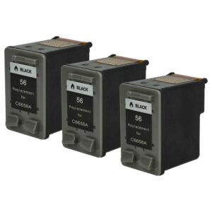 3 Cartuchos de Tinta para HP Deskjet 5145 - Preto vhbw