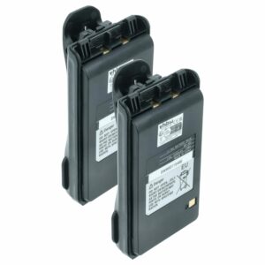 Bateria vhbw 2x compatível com Icom BP-265LI, BP-265 - 2200 mAh 7.4V Li-Ion + Clipe de Cintura