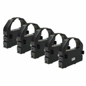 5x Fita de Tinta para Impressora Matricial Unisys S015016 - Preta