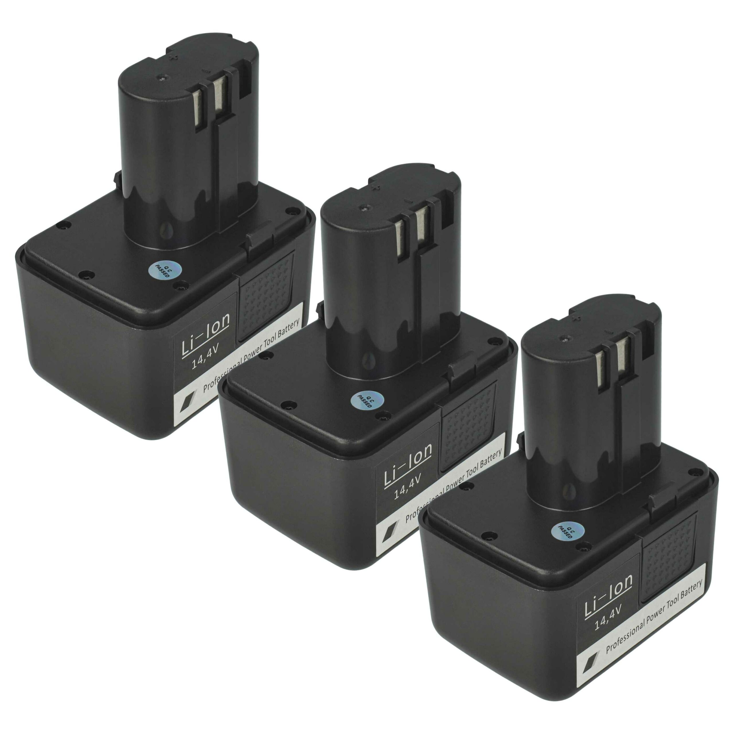 3x Bateria compatível com Gesipa 7251045, 7251049 - Ferramenta de Rebite 2000 mAh, 14.4 V, Li-Ion