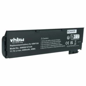 Bateria vhbw para Lenovo (121500146, 00HW034, 00HW033, 0C52861, 0C52862) - 4400 mAh 11.1 V Li-Ion