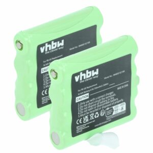 Bateria 2x vhbw PB-G8 - 700 mAh 7.4 V NiMH para Midland/Alan/Reer