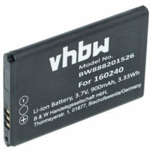 Bateria para Auriculares Wireless Steelseries 160240 - 900 mAh 3.7 V Li-Ion vhbw