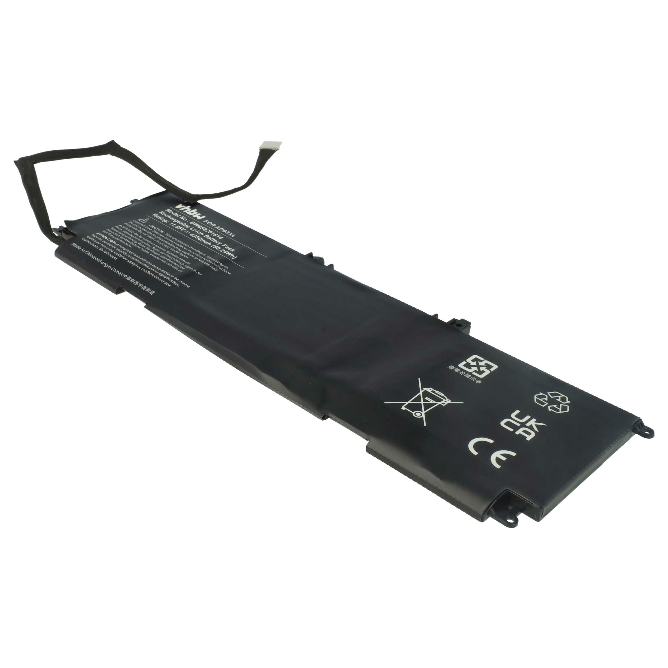 Bateria vhbw para HP - Substitui 921409-2C1, 921439-855, AD03XL - 4350 mAh 11.55 V Li-Ion - Image 3