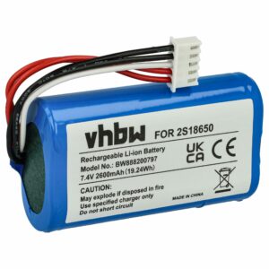 Bateria para Coluna Anker SoundCore Boost - Li-Ion 2600 mAh vhbw
