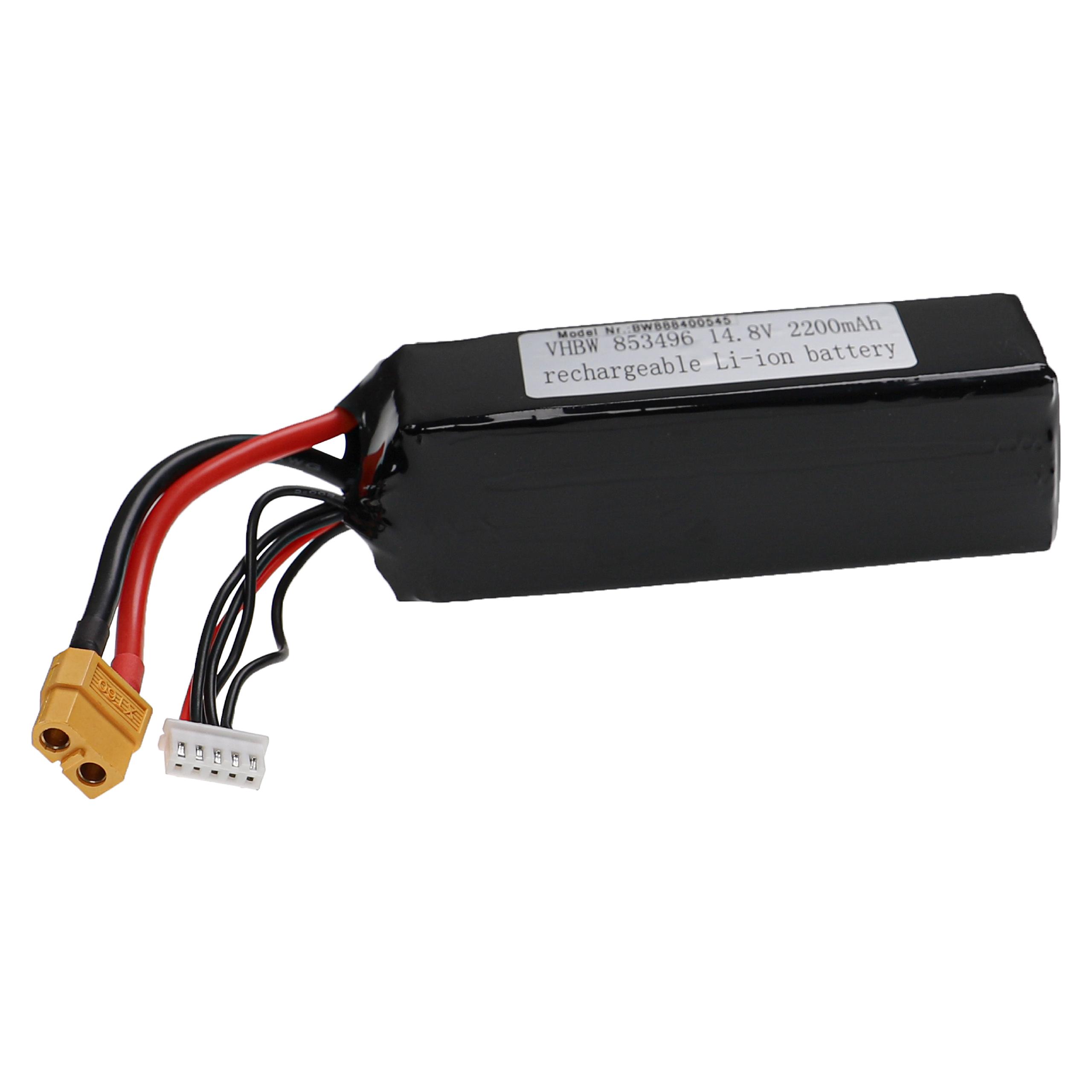 Bateria vhbw 2200 mAh 14.8V Li-polymer XT60 para Modelos de Radiocontrolo - Image 3