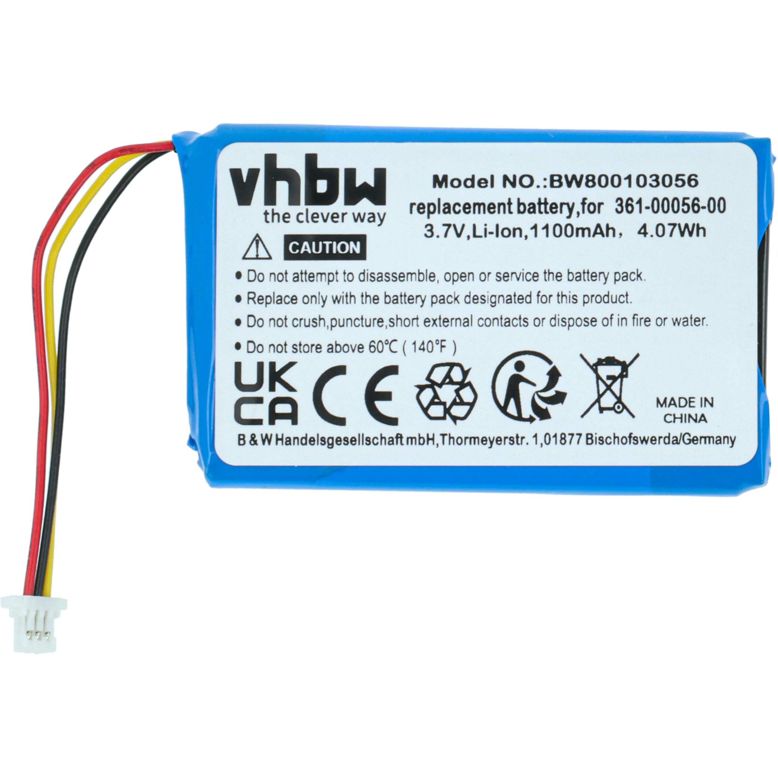Bateria para GPS Garmin compatível com 361-00056-01 - 1100mAh, 3.7V - Image 3