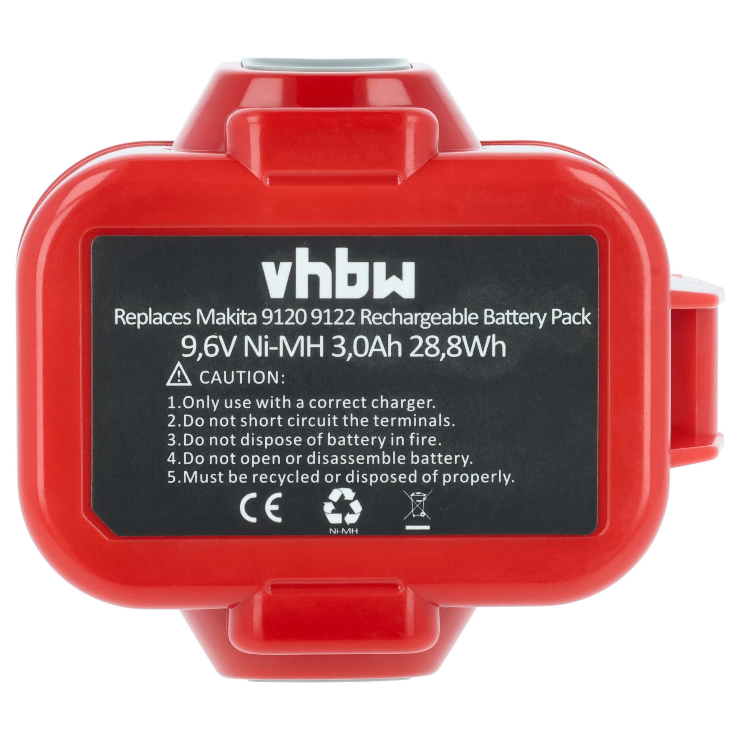 2x Bateria vhbw para Makita 192321-5, 192404-1, 192019-4, 192534-8 - 3000 mAh, 9.6 V, NiMH - Image 3