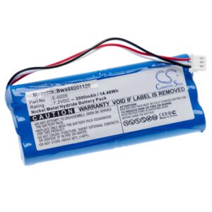 Bateria vhbw compatível com Aaronia E-0205, ACE604396 - 2000 mAh 7.2 V NiMH