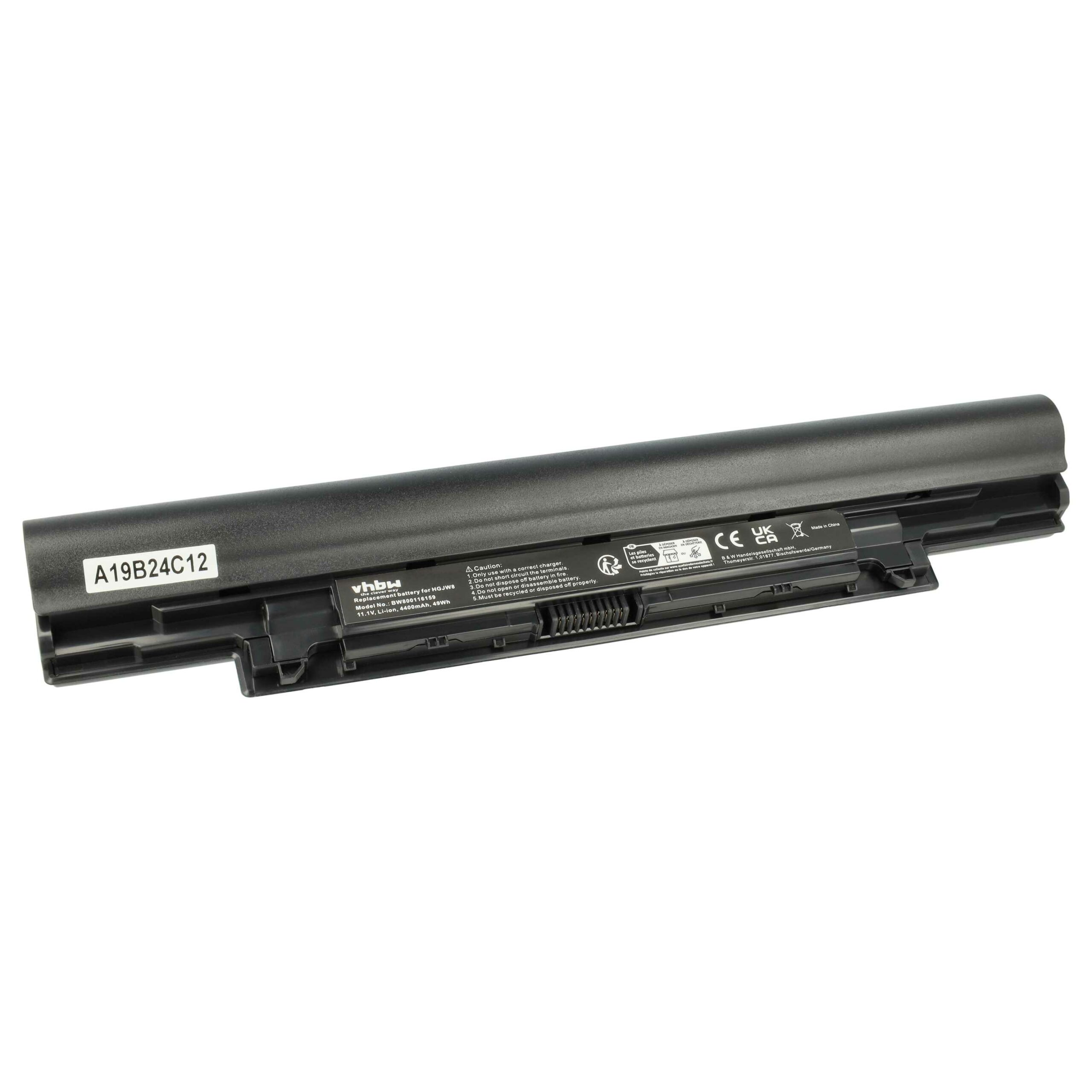 Bateria vhbw para Notebook Dell - 4400 mAh 11.1 V Li-Ion (451-12177, 451-12176, 451-BBIZ, 3NG29, 451-BBIY)
