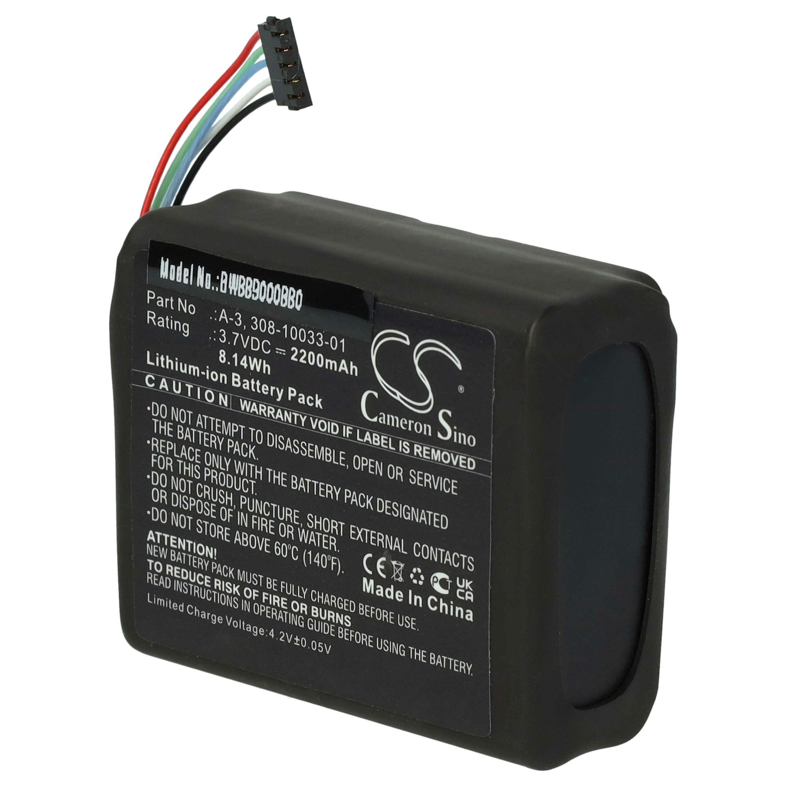Bateria de Substituição vhbw para Arlo Baby Monitor 308-10033-01, A-3 - 2200 mAh 3.7 V Li-Ion - Image 3