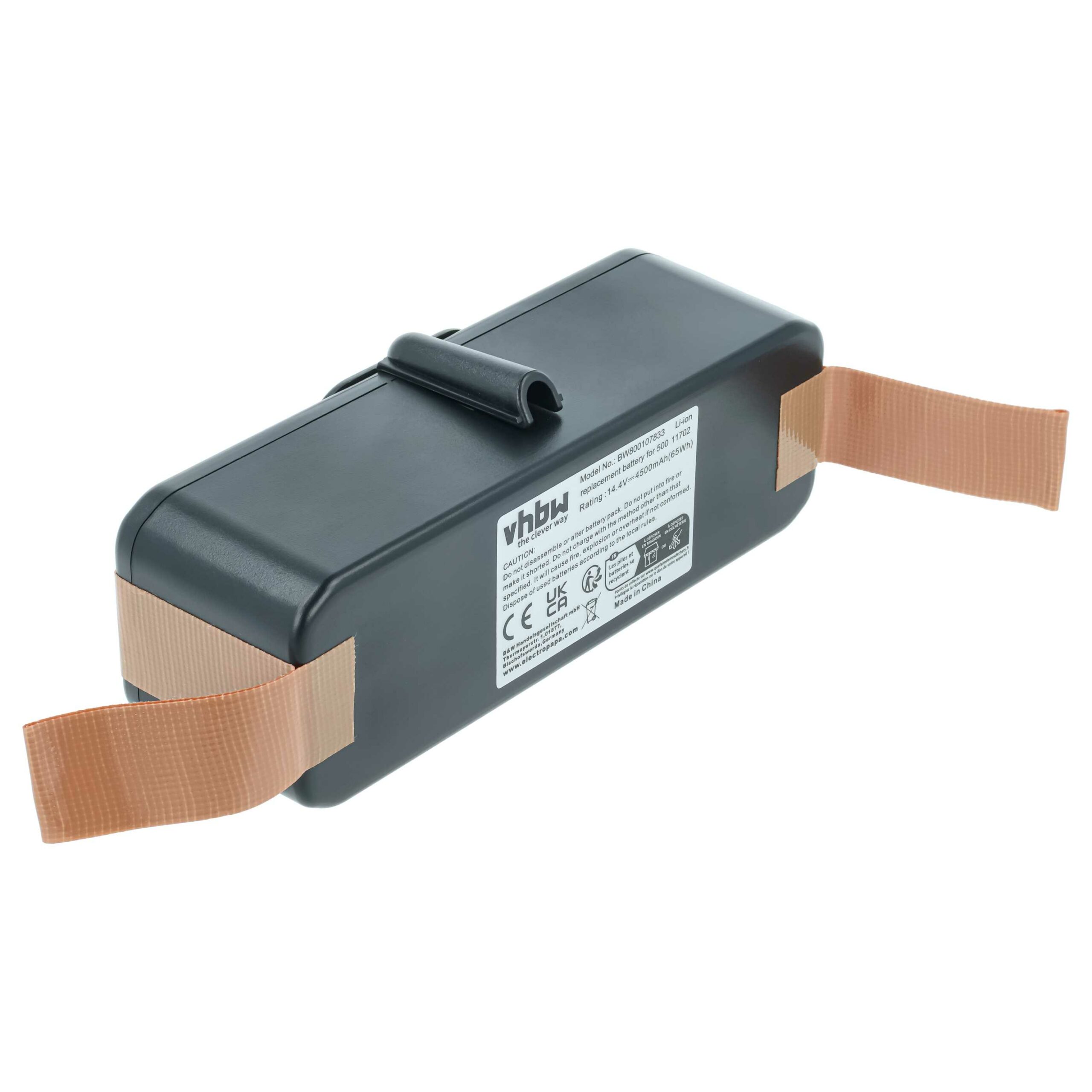 Bateria vhbw 4500mAh 14.4V Li-Ion para iRobot (11702, 80501e, 80601, 68939, 80501, 855714, 4419696)