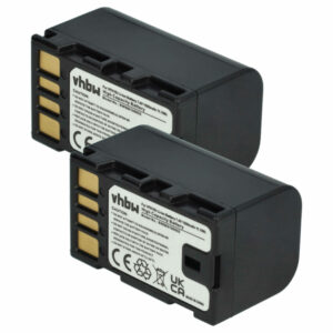 2x Bateria para Câmara Vídeo JVC BN-VF823, BN-VF815, BN-VF808 - 1400 mAh 7.2V Li-Ion vhbw