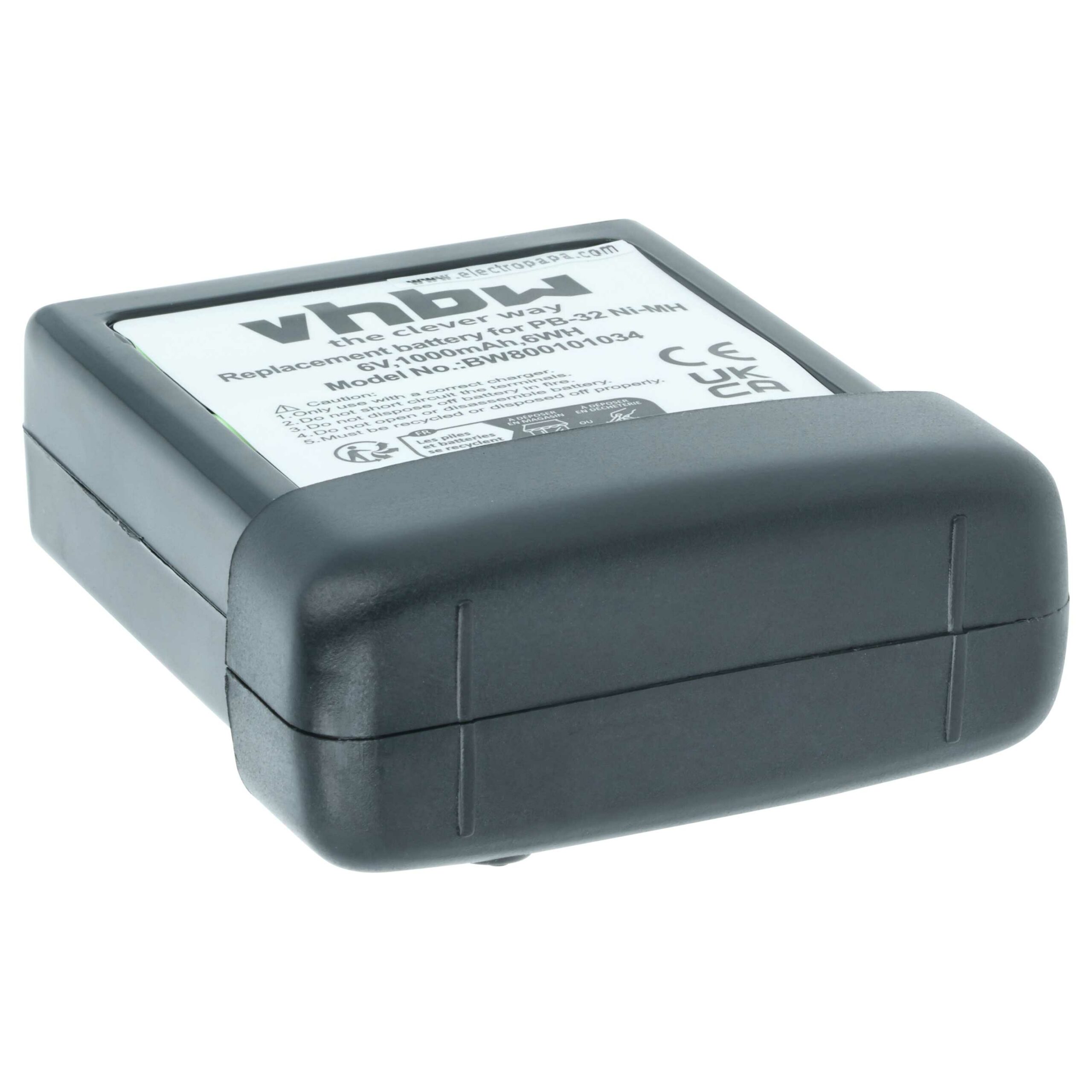 2x Bateria vhbw para Rádio Kenwood PB-32, PB-32H, PB-33 - 1000 mAh 6 V NiMH - Image 4